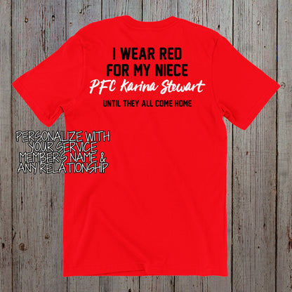 personalized Remember Everyone Deployed RED Friday shirt