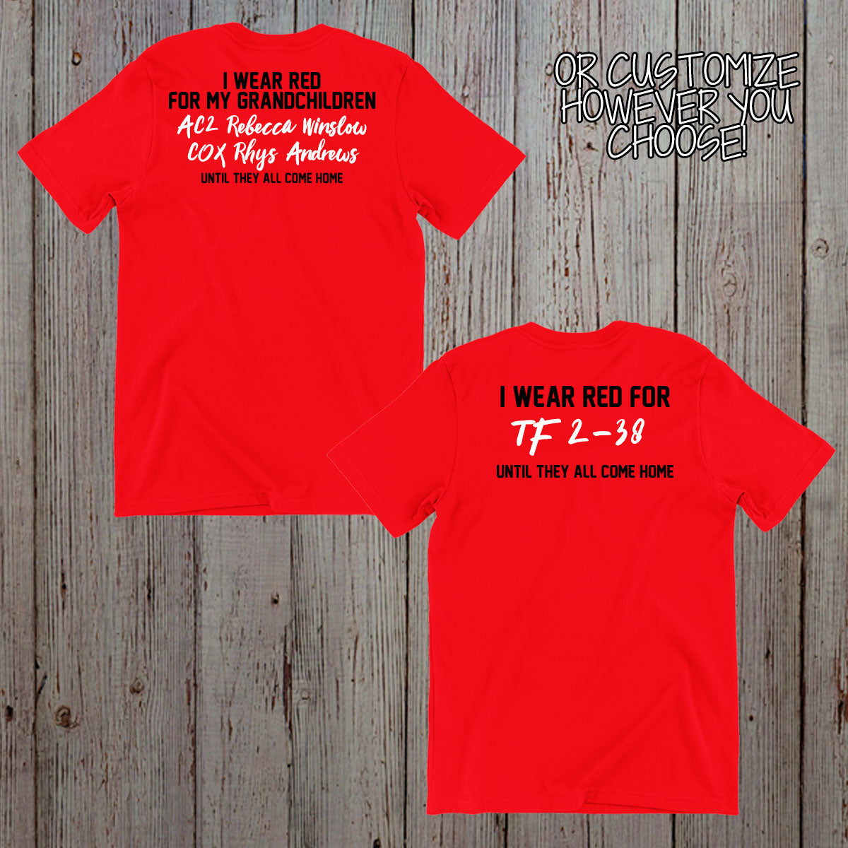 personalized Remember Everyone Deployed RED Friday shirt