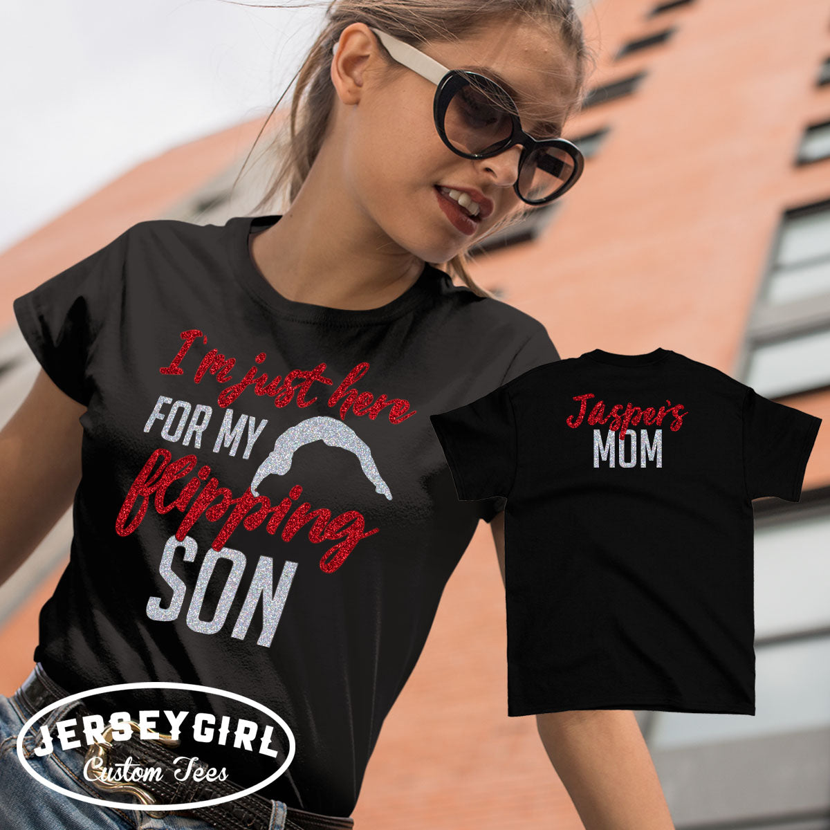 I'm just here for my flipping son shirt