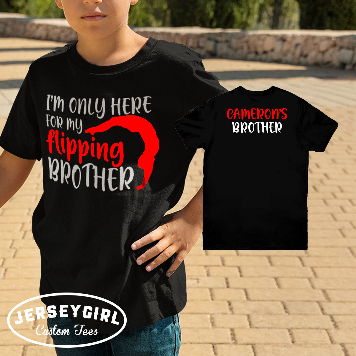 I'm Only Here for My Flipping Brother Gymnastics Shirt
