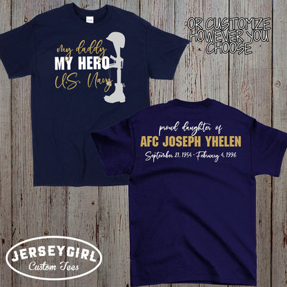 All Gave Some, Some Gave All Personalized Gold Star Shirt