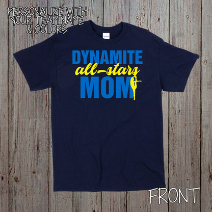 all-star cheer mom shirt with name