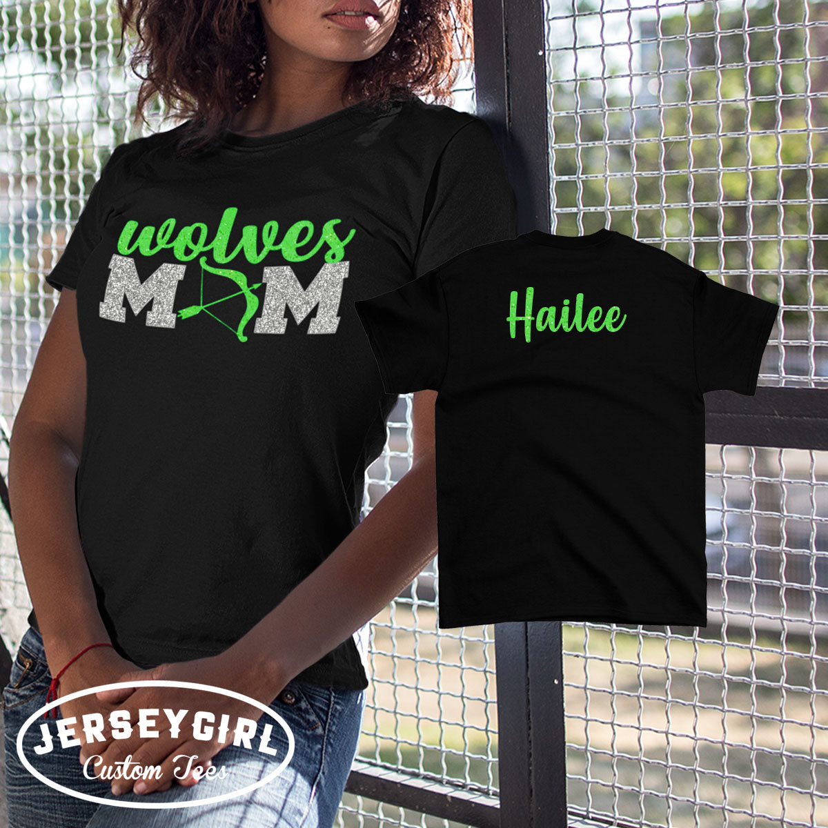 glitter archery mom shirt