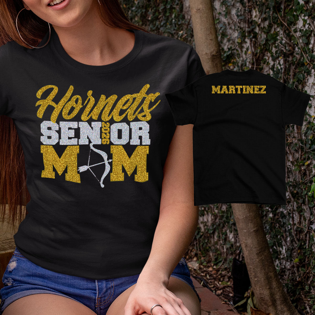custom senior archery mom shirt