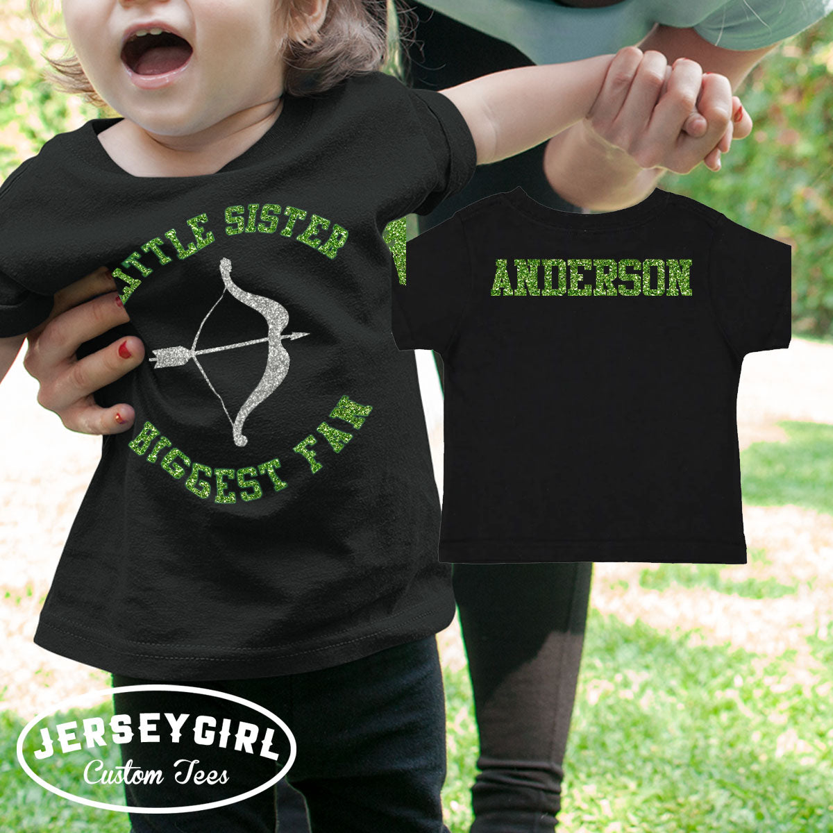 little sister biggest fan archery shirt