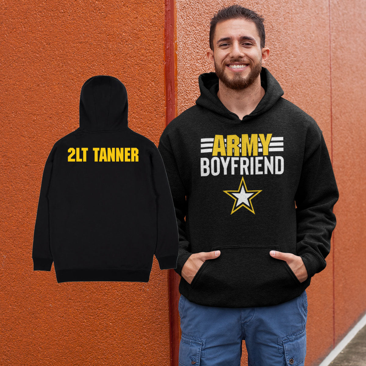 custom Army boyfriend hoodie