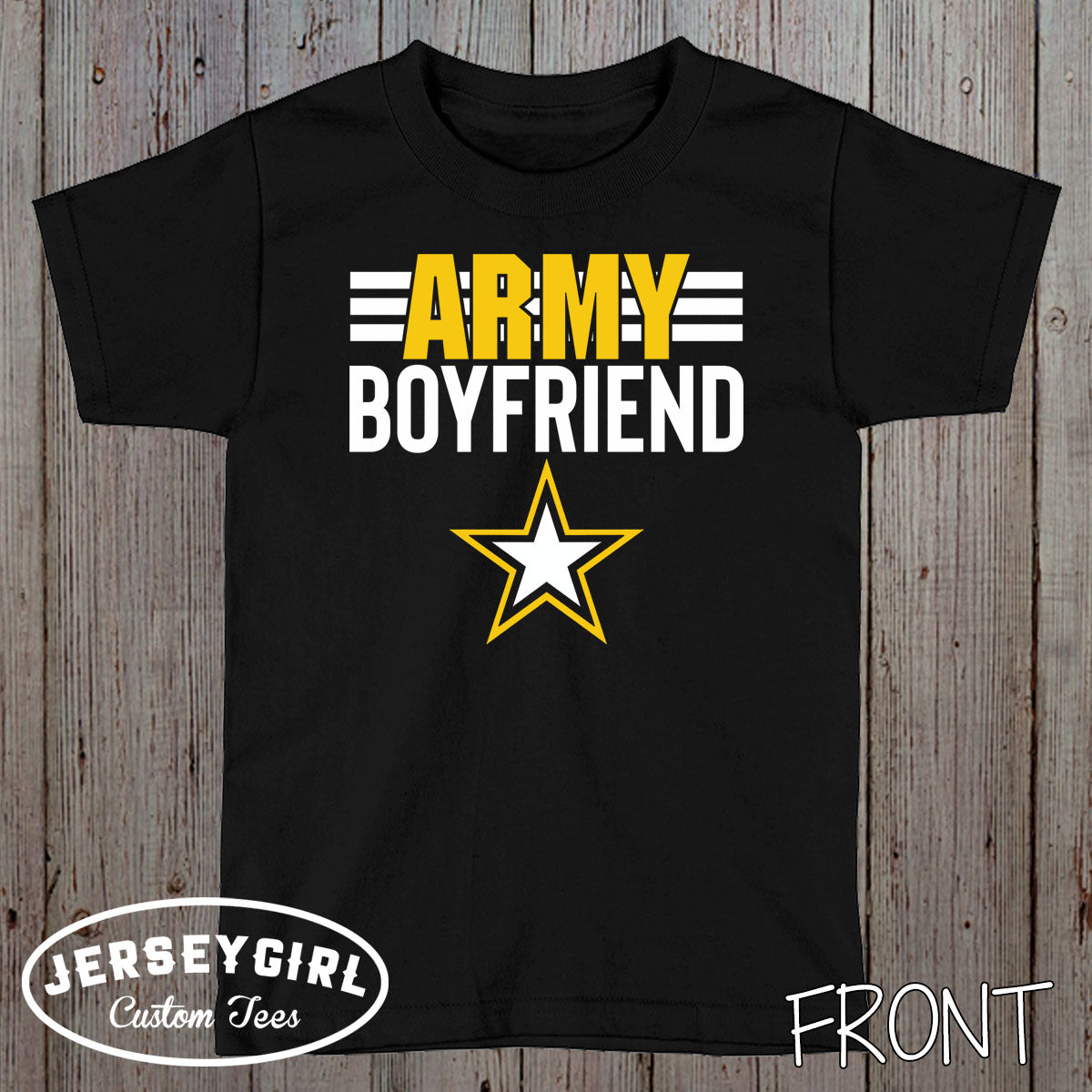 custom Army boyfriend shirt