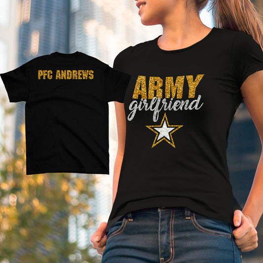 custom army girlfriend shirt