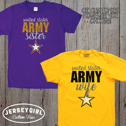 custom army girlfriend shirt