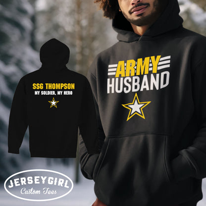custom Army husband hoodie