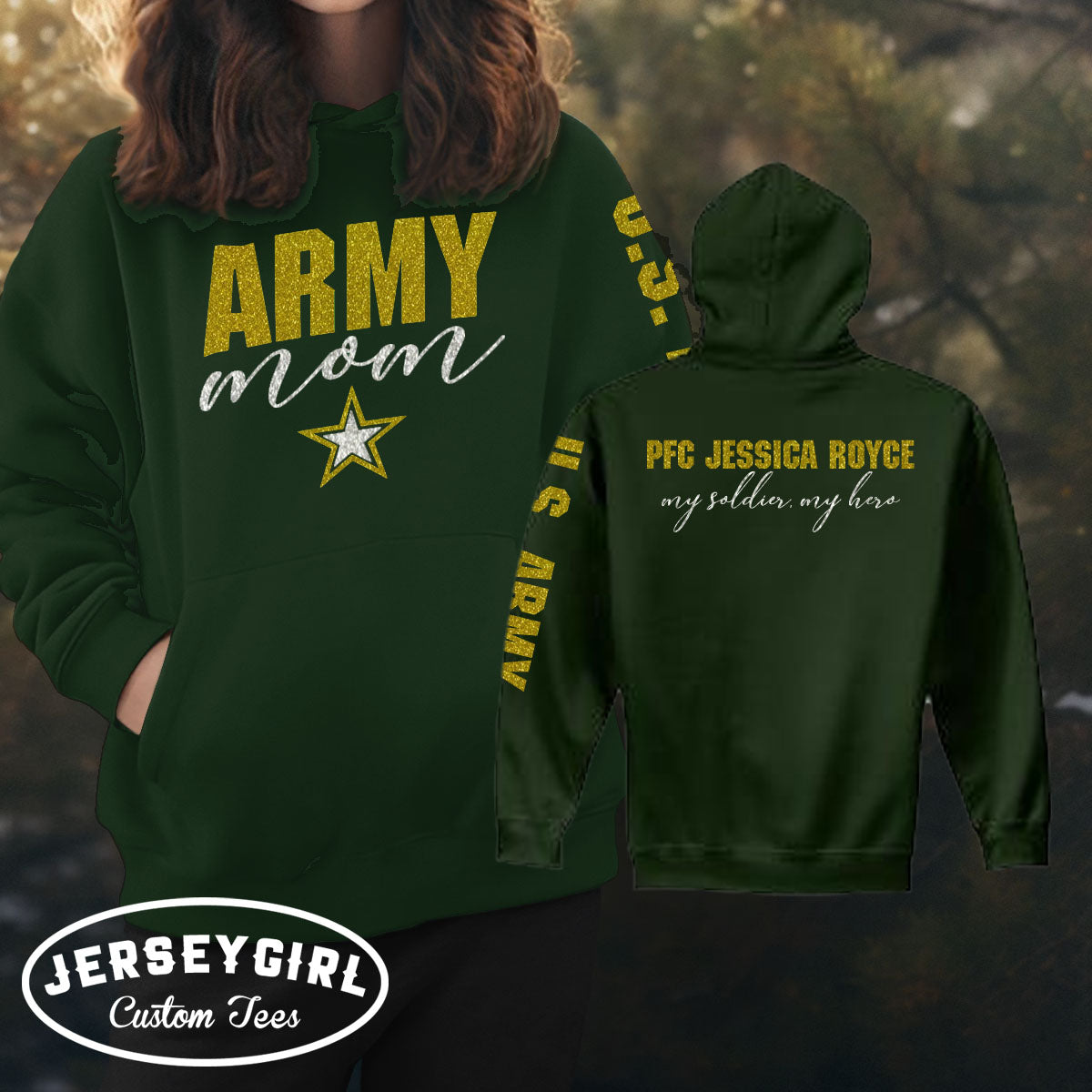 Custom Army Mom Hoodie