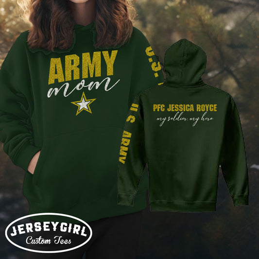 Custom Army Mom Hoodie