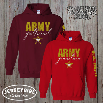 Custom Army Mom Hoodie