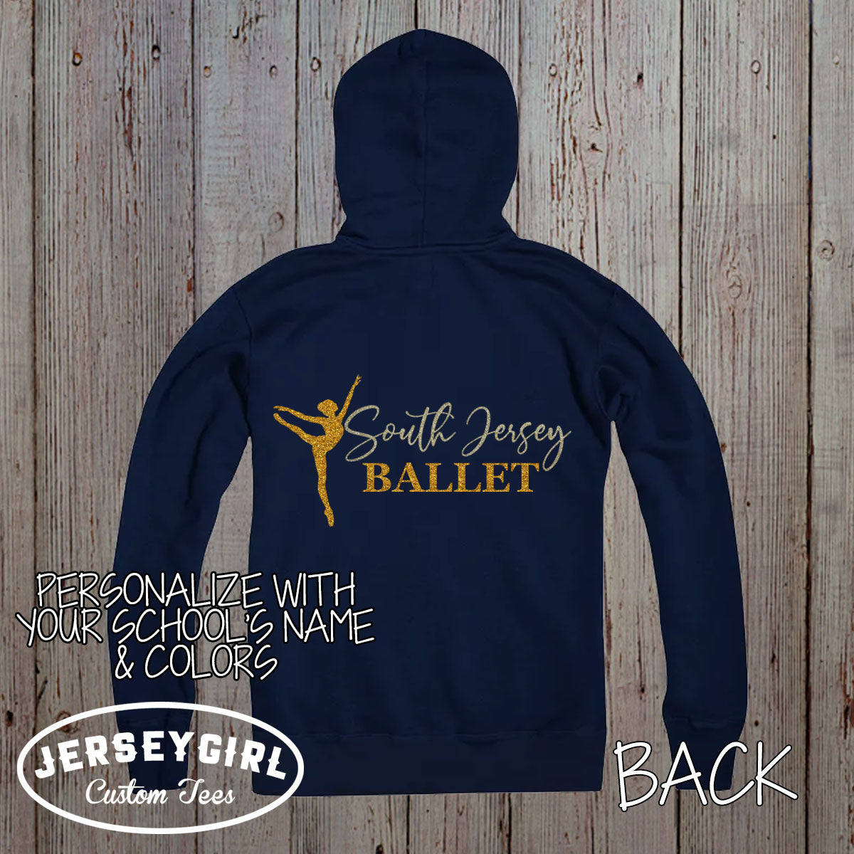 ballet zip up hoodie