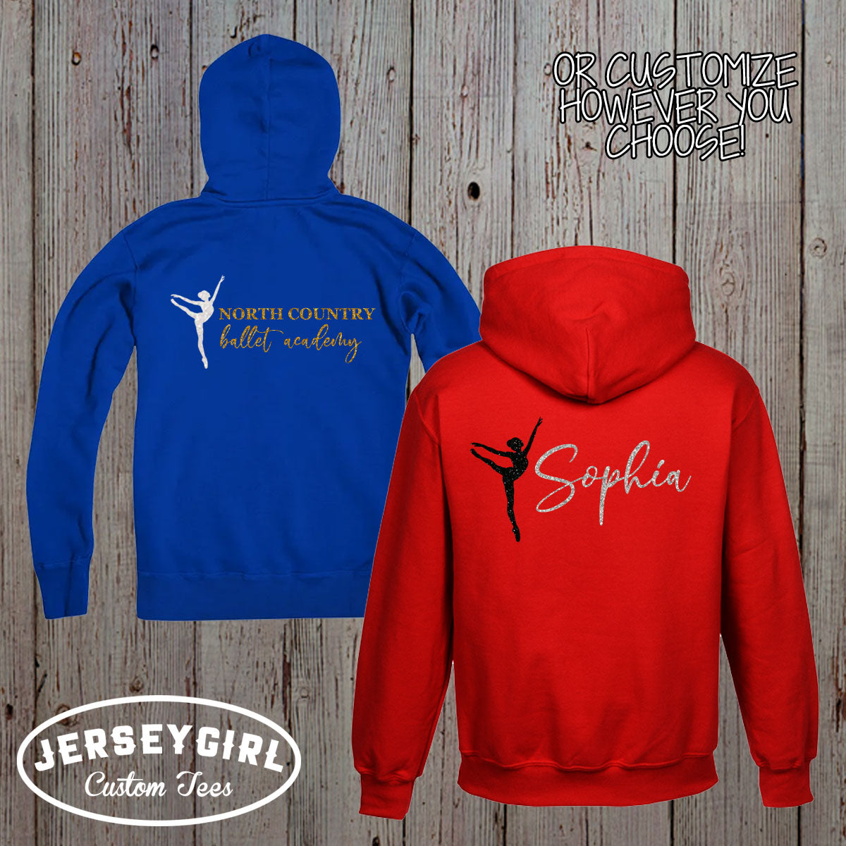 ballet zip up hoodie