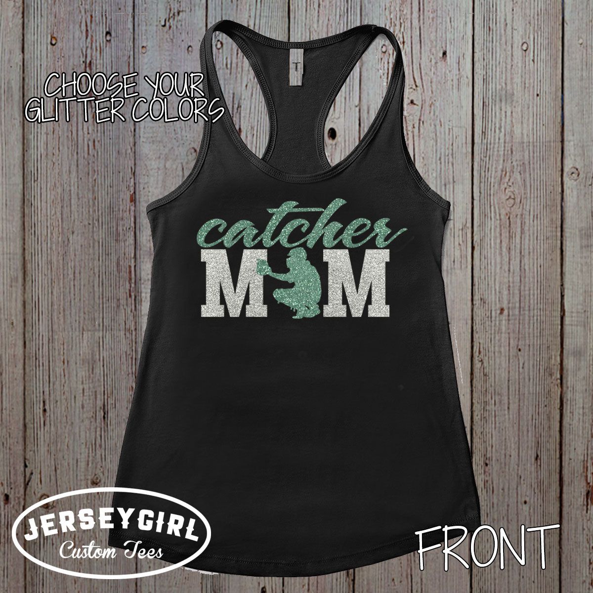 baseball catcher mom tank top