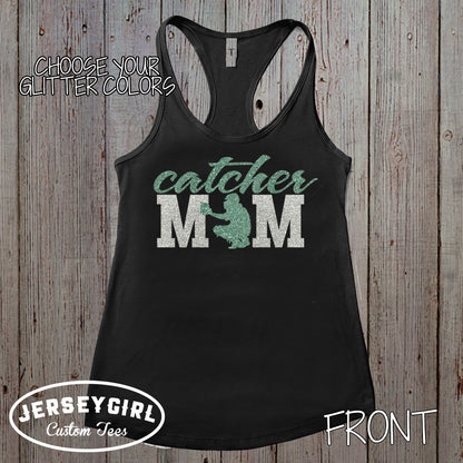 baseball catcher mom tank top