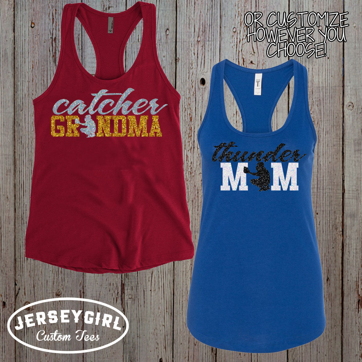 baseball catcher mom tank top