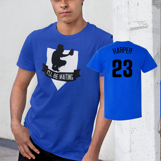 I'll Be Waiting baseball catcher shirt