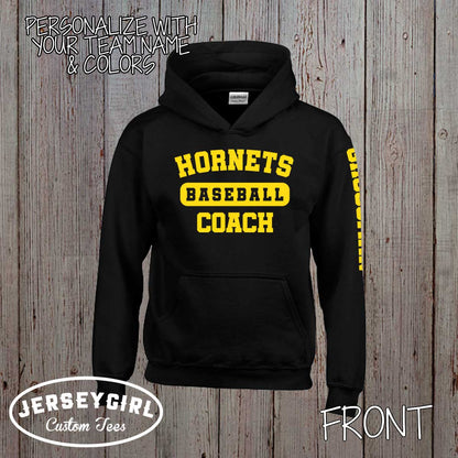 personalized baseball coach sweatshirt