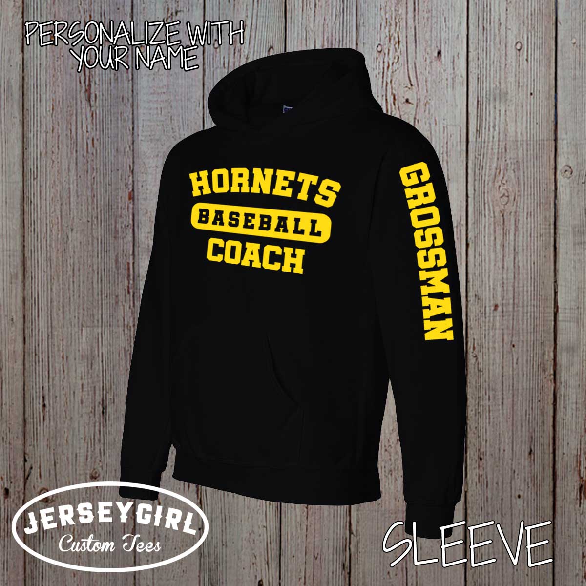 personalized baseball coach sweatshirt