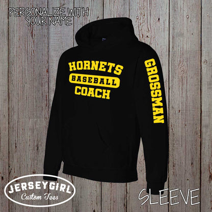 personalized baseball coach sweatshirt