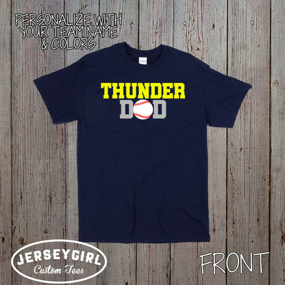 personalized baseball dad shirt