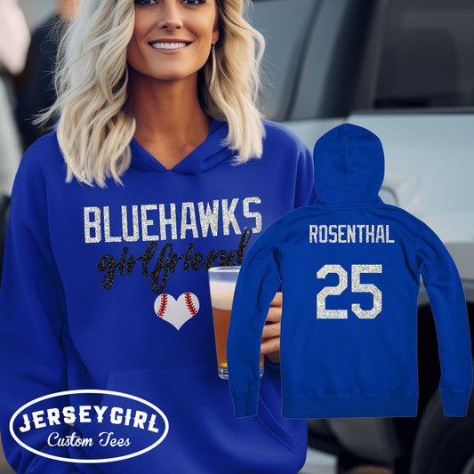 custom baseball girlfriend hoodie