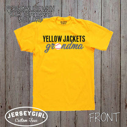 custom baseball grandma shirt