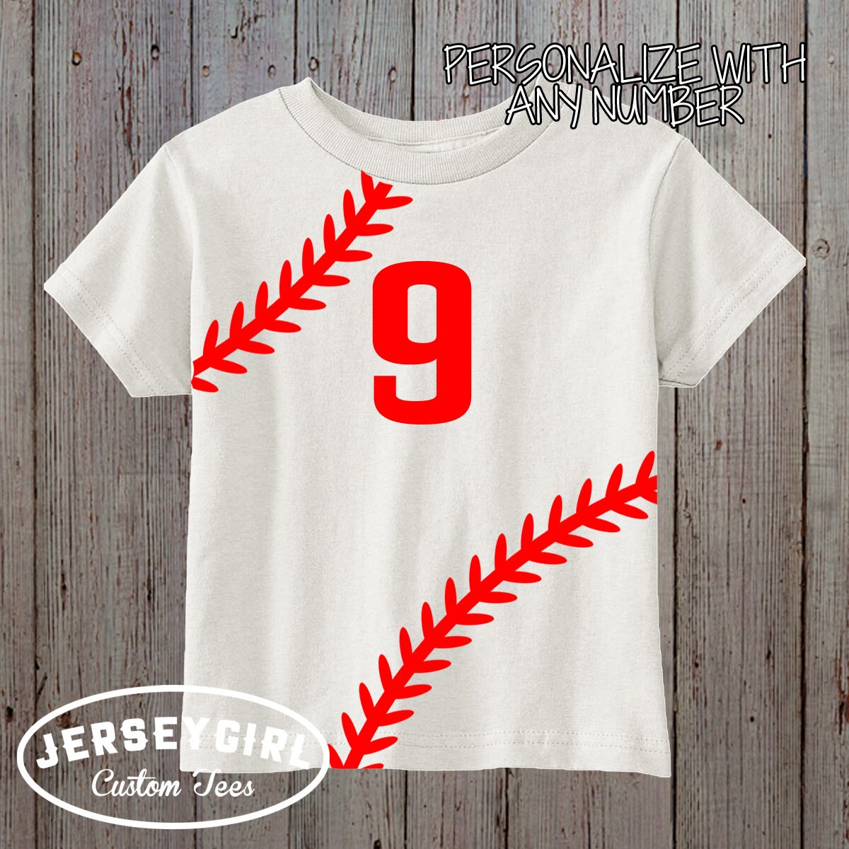 baseball laces baby bodysuit / toddler shirt