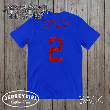 glitter baseball mom shirt with name