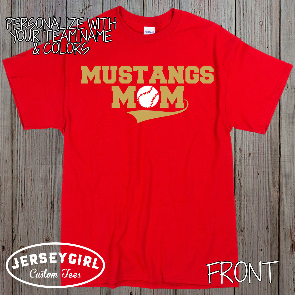 baseball mom shirt with team name