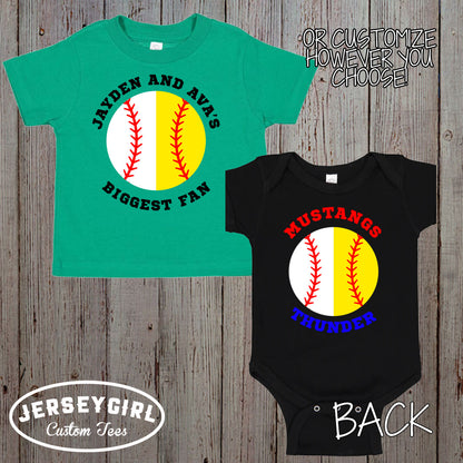 baseball and softball brother shirt