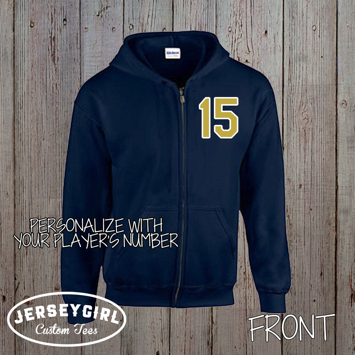 personalized baseball zip up sweatshirt