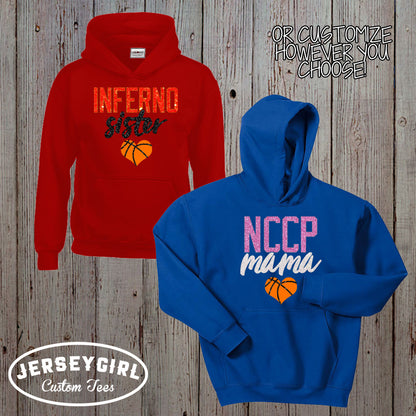 custom basketball girlfriend hoodie