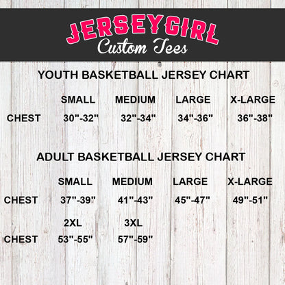 basketball jersey size chart