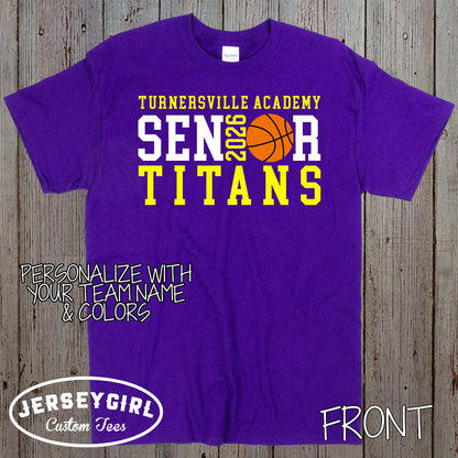 personalized basketball senior shirts