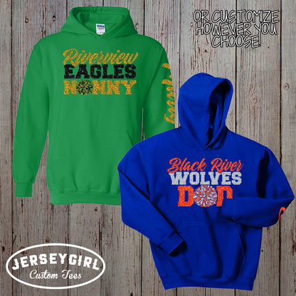 custom cheerleading mom sweatshirt