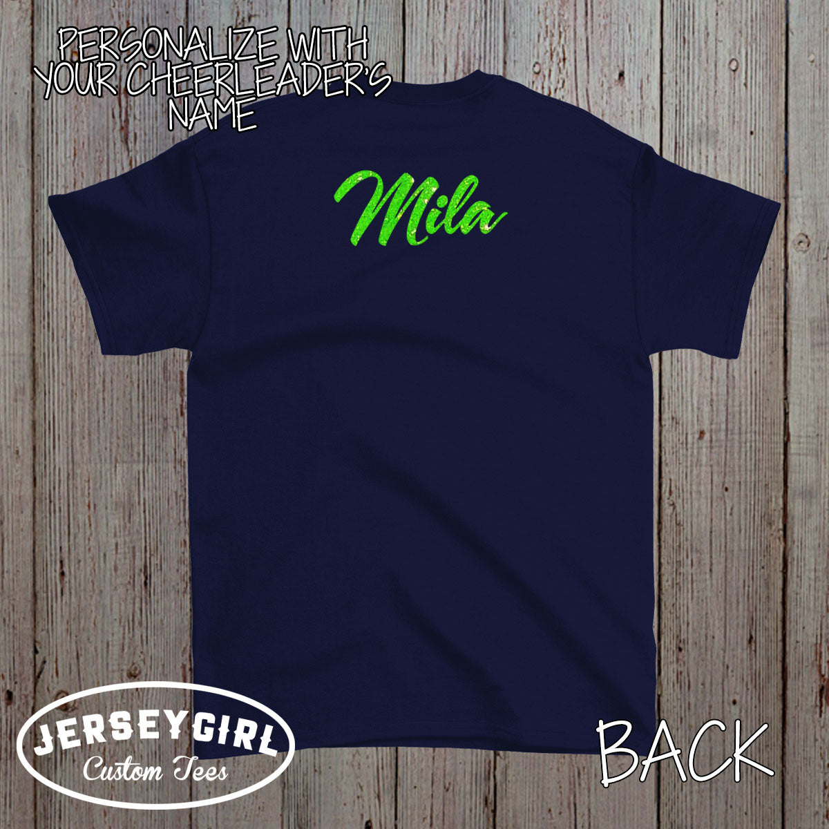 glitter cheer mom shirt with team name