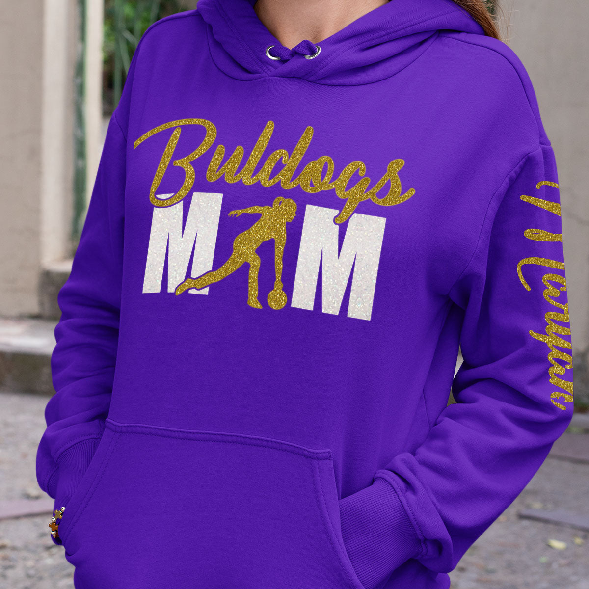 personalized bowling mom hoodie