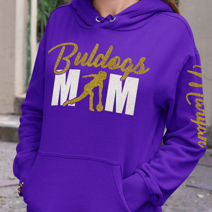 personalized bowling mom hoodie
