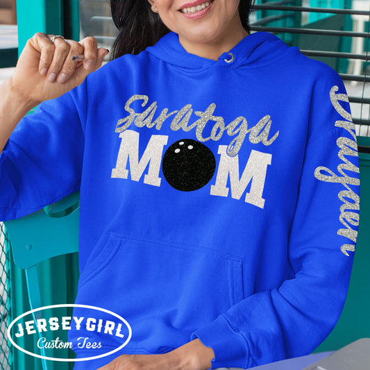 custom bowling mom hoodies