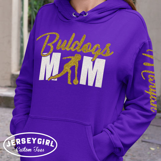personalized bowling mom hoodie