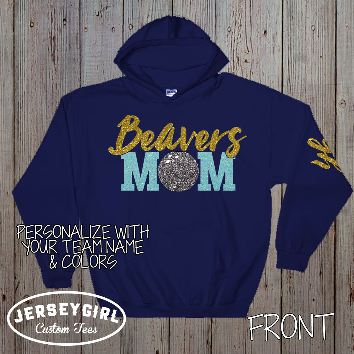 custom bowling mom hoodies