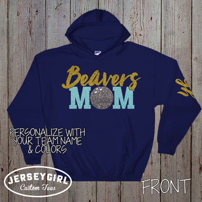custom bowling mom hoodies