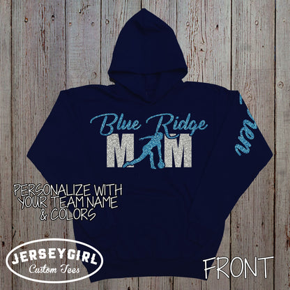 personalized bowling mom hoodie