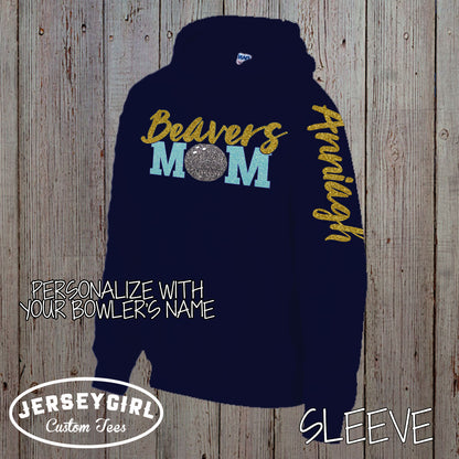 custom bowling mom hoodies