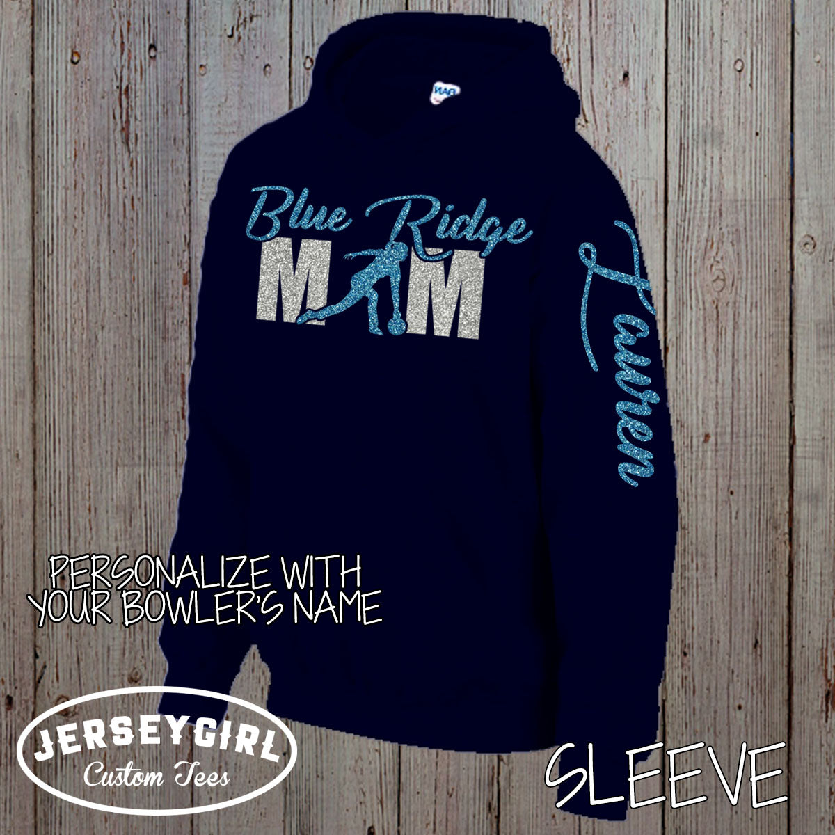 personalized bowling mom hoodie