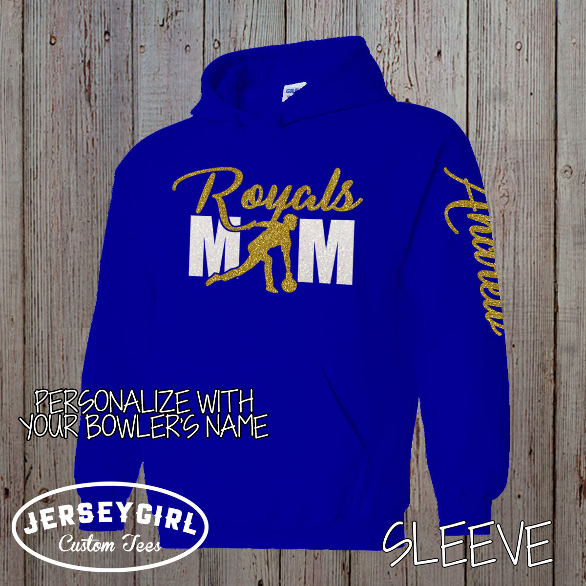 personalized bowling mom hoodie