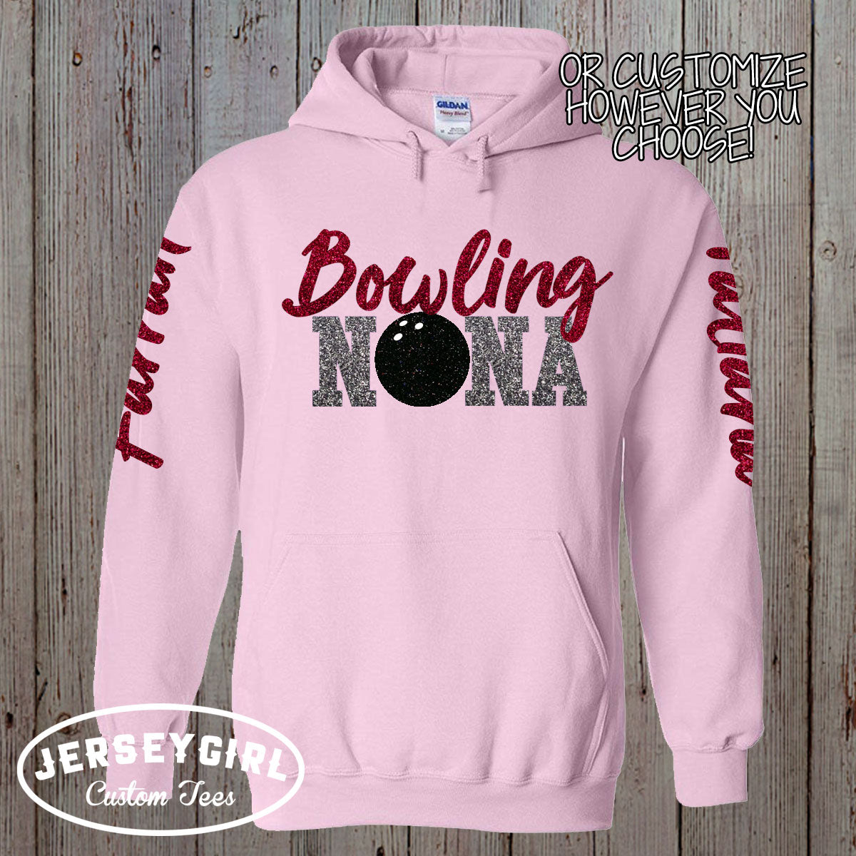 custom bowling mom hoodies